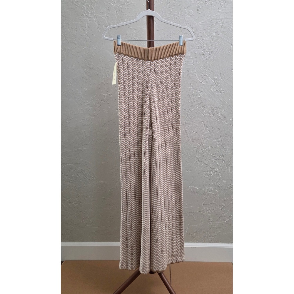 ST257. Chevron Pointelle Knit Shirt & Pants Matching Set - Picture 9 of 11